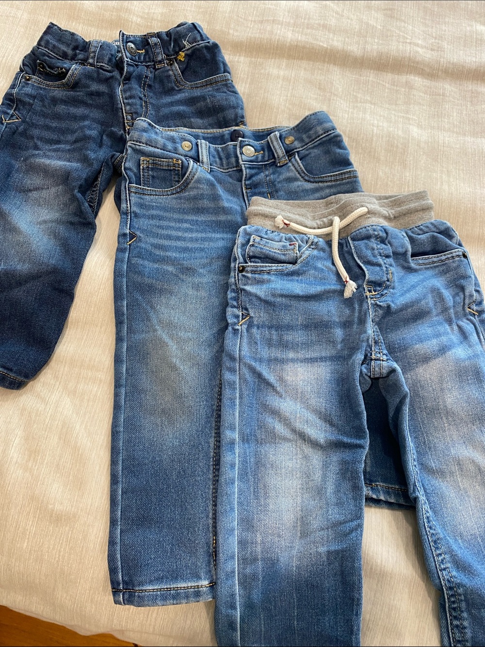 Cat & Jack Boys Blue Denim Jeans Trio